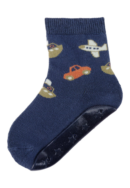 Sterntaler Baby-Söckchen „Fliesen Flitzer Sun“ – Mit Flieger-Motiv, Himmelblau, Größe 17-18