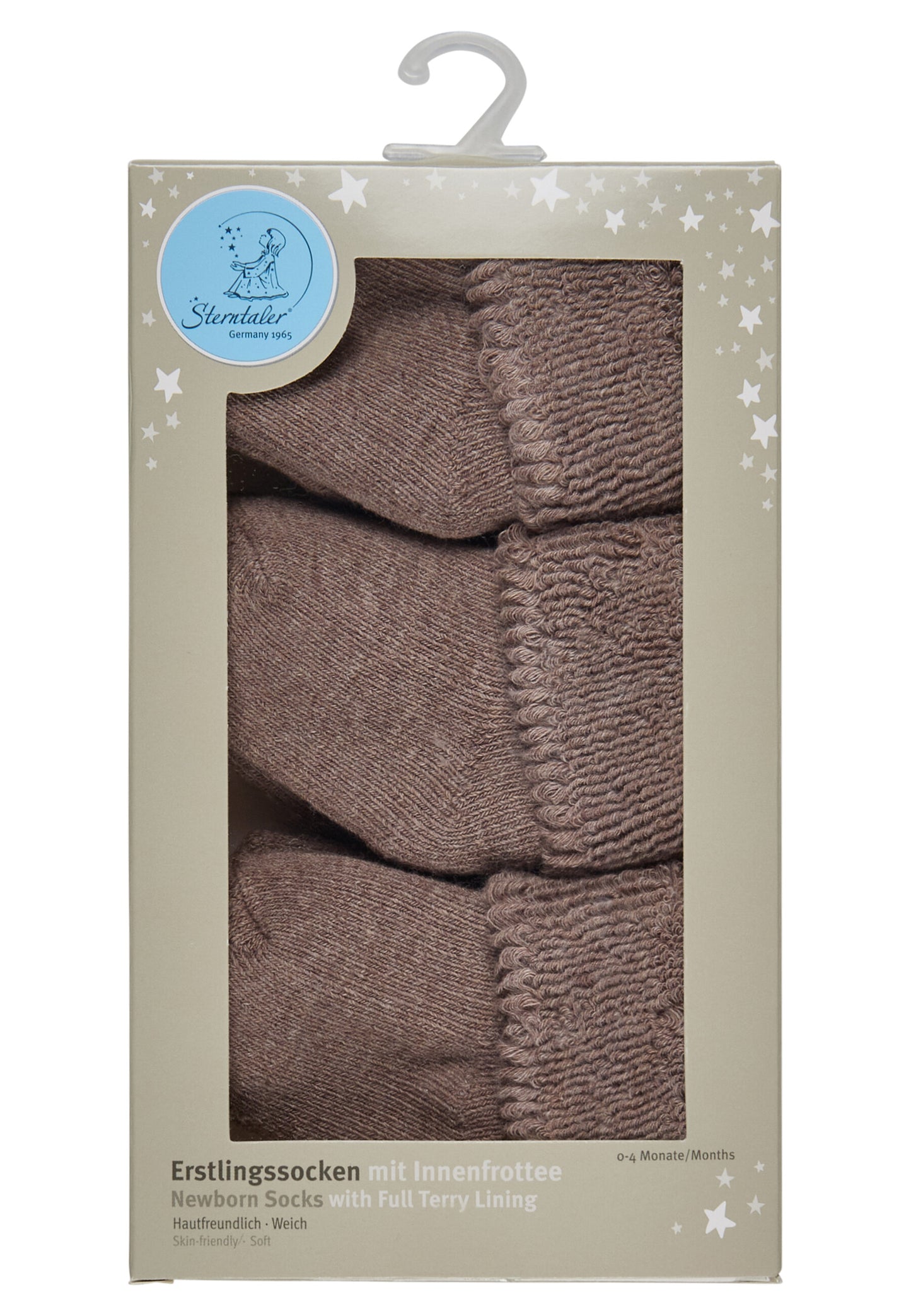 Newborn Socks with Cuff 3-Pack