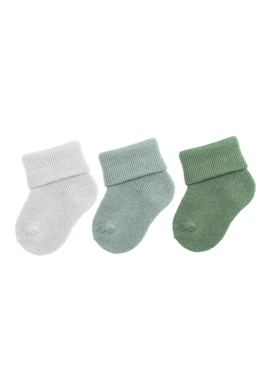Erstlingssocken mit Umschlag 3er Pack
