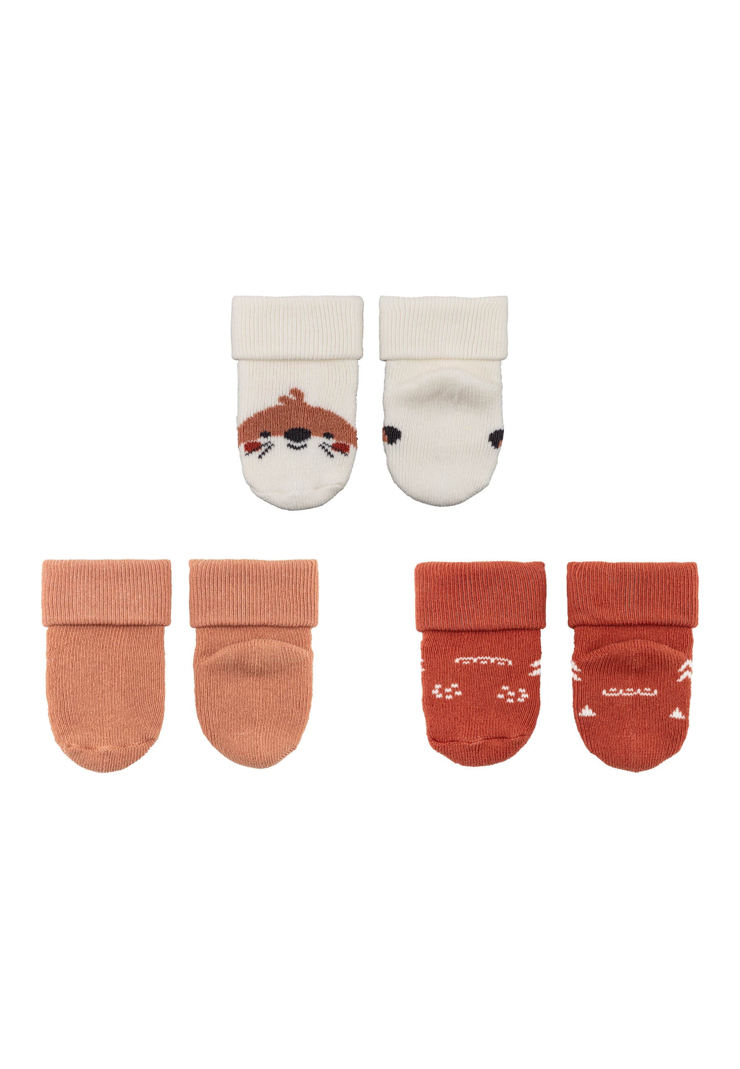 Erstlingssocken mit Umschlag 3er Pack