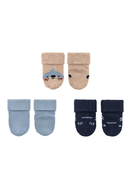 Erstlingssocken mit Umschlag 3er Pack