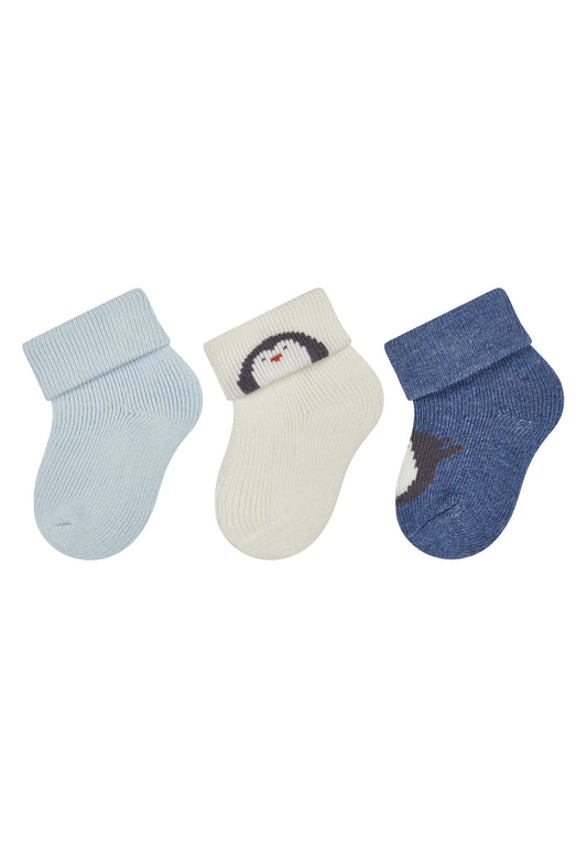Erstlingssocken mit Umschlag 3er Pack