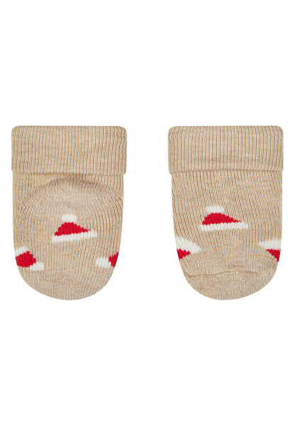 Newborn socks with cuff 3-pack