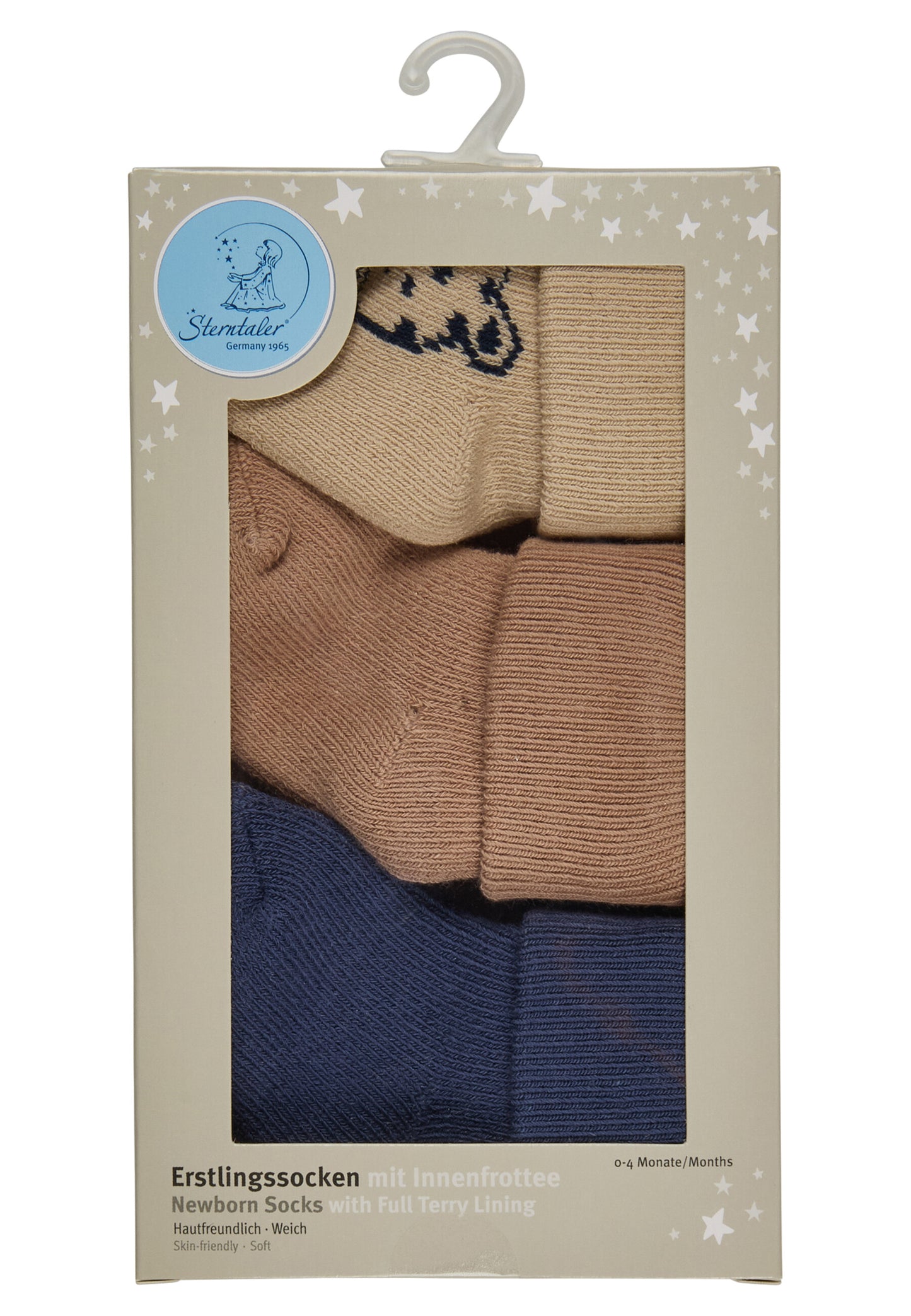 Chaussettes Nouveau-nés avec revers lot de 3