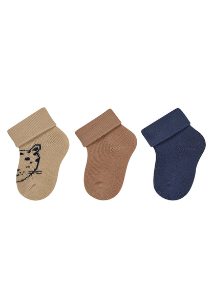 Chaussettes Nouveau-nés avec revers lot de 3