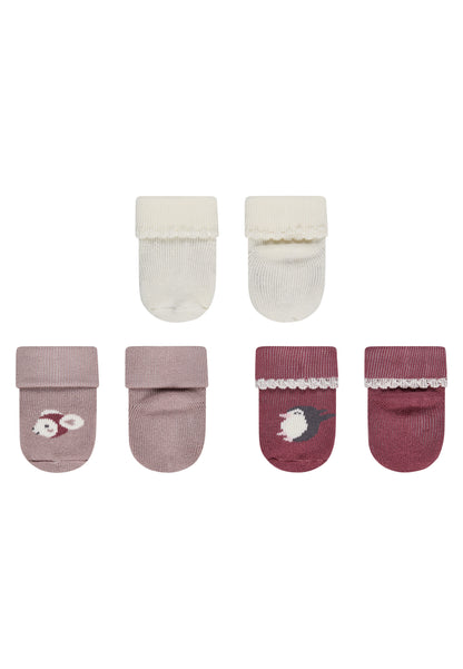 Erstlingssocken mit Umschlag 3er Pack