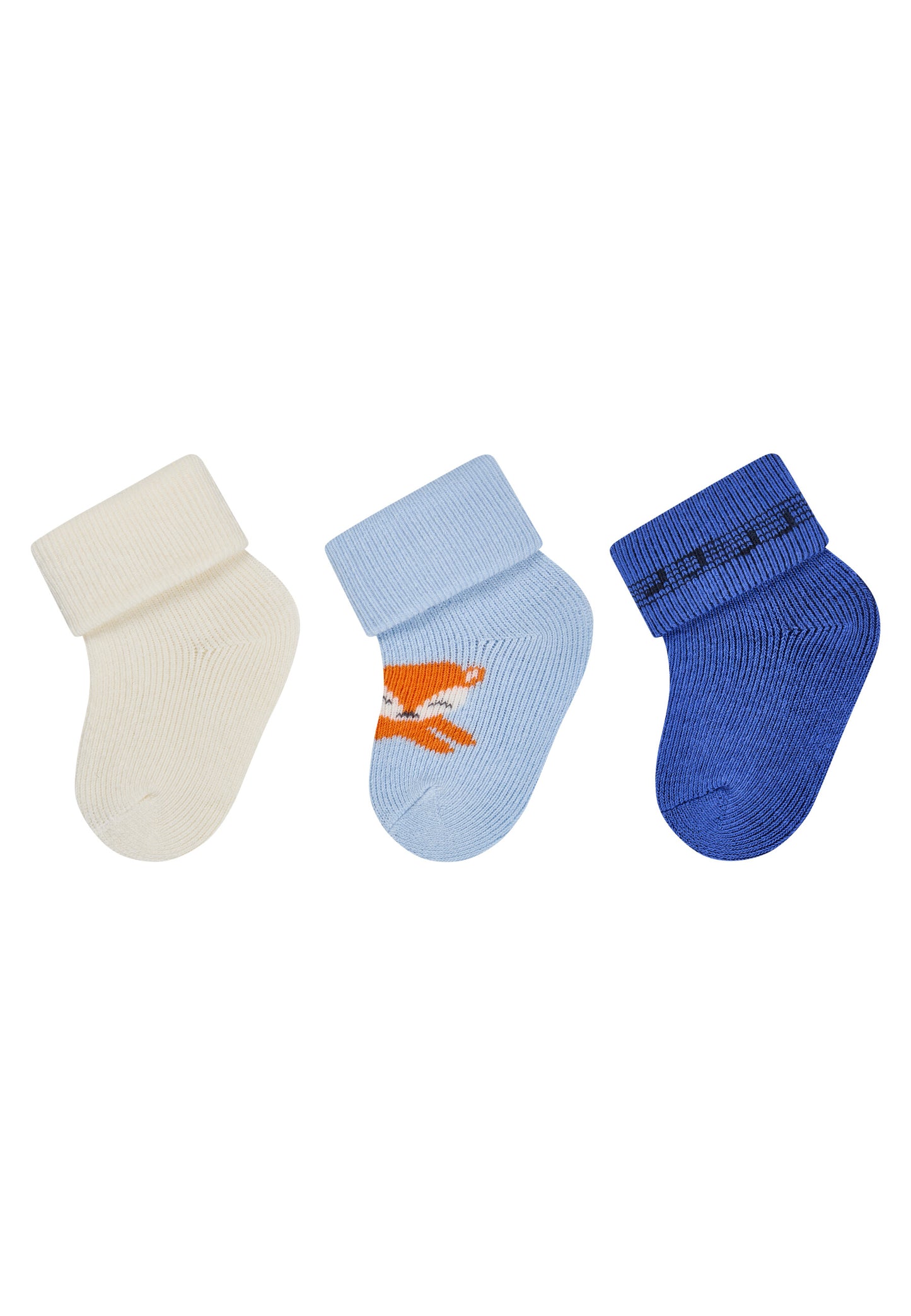 Erstlingssocken mit Umschlag 3er Pack