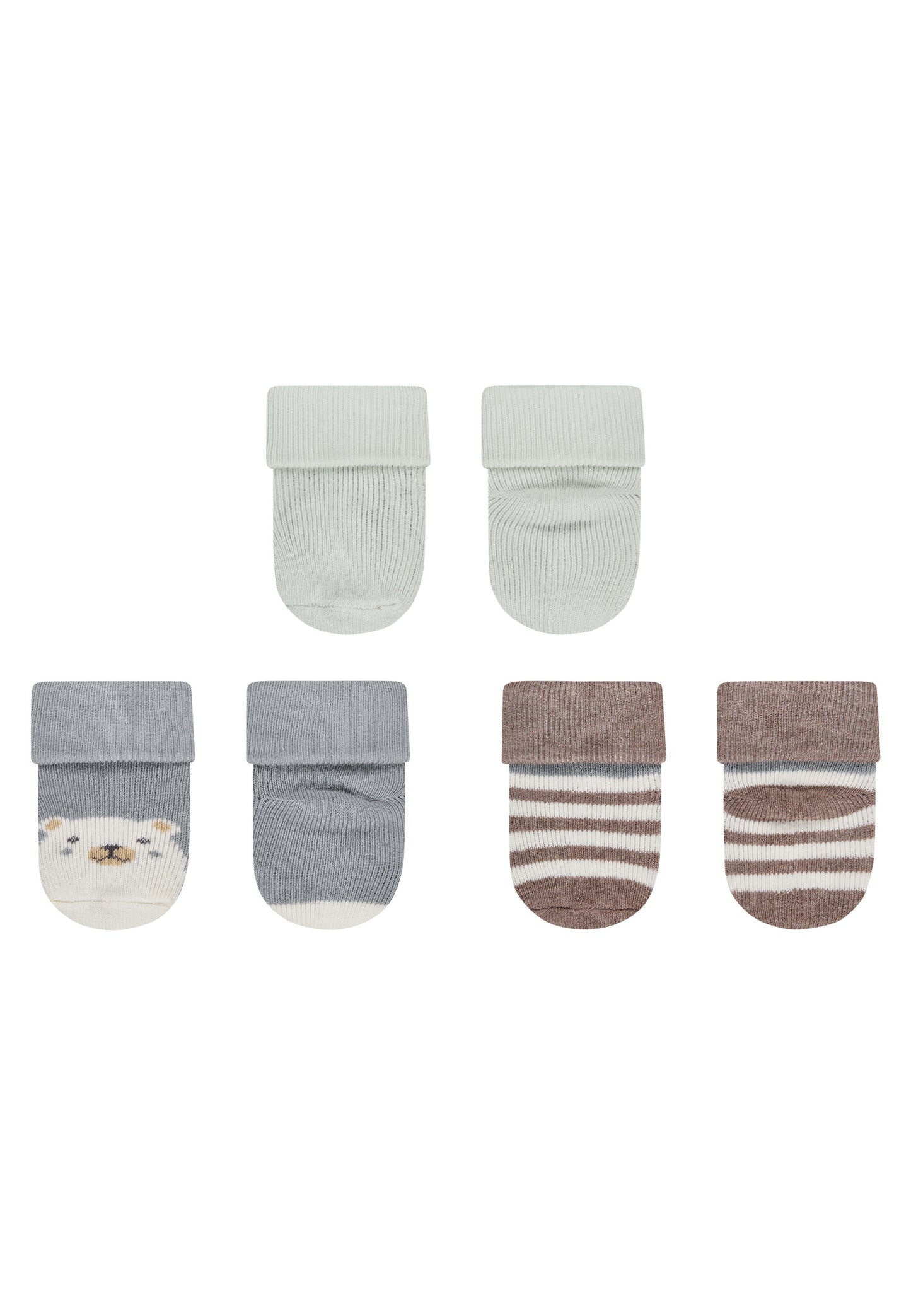 Erstlingssocken mit Umschlag 3er Pack