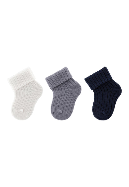 Newborn Socks with Cuff 3-Pack
