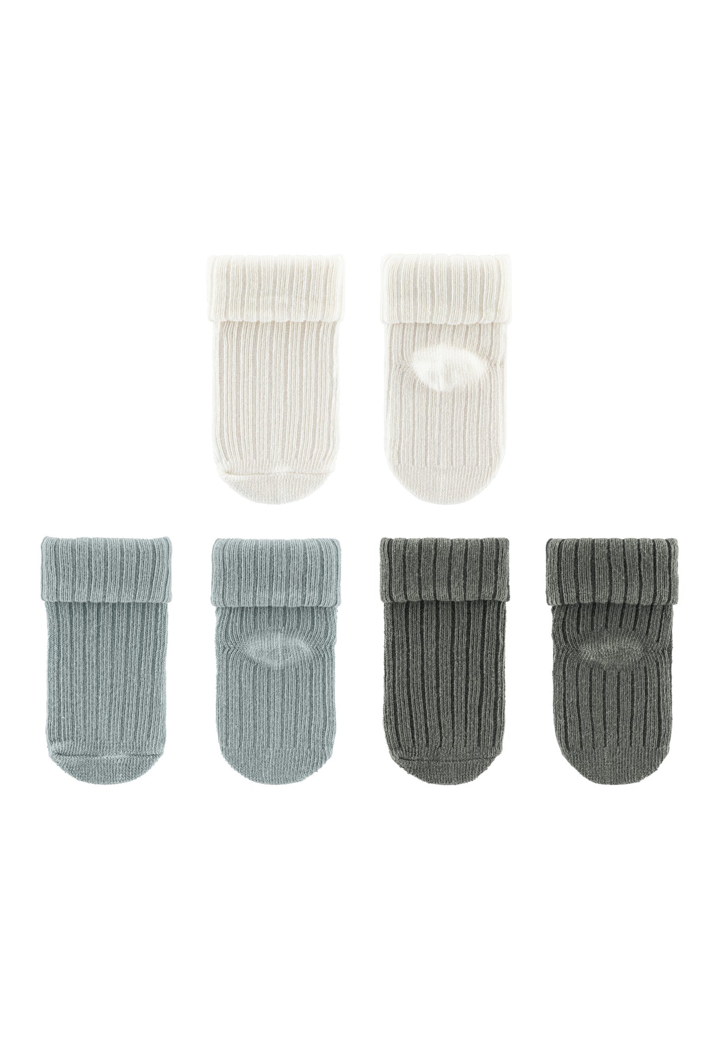 Newborn Socks with Cuff 3-Pack