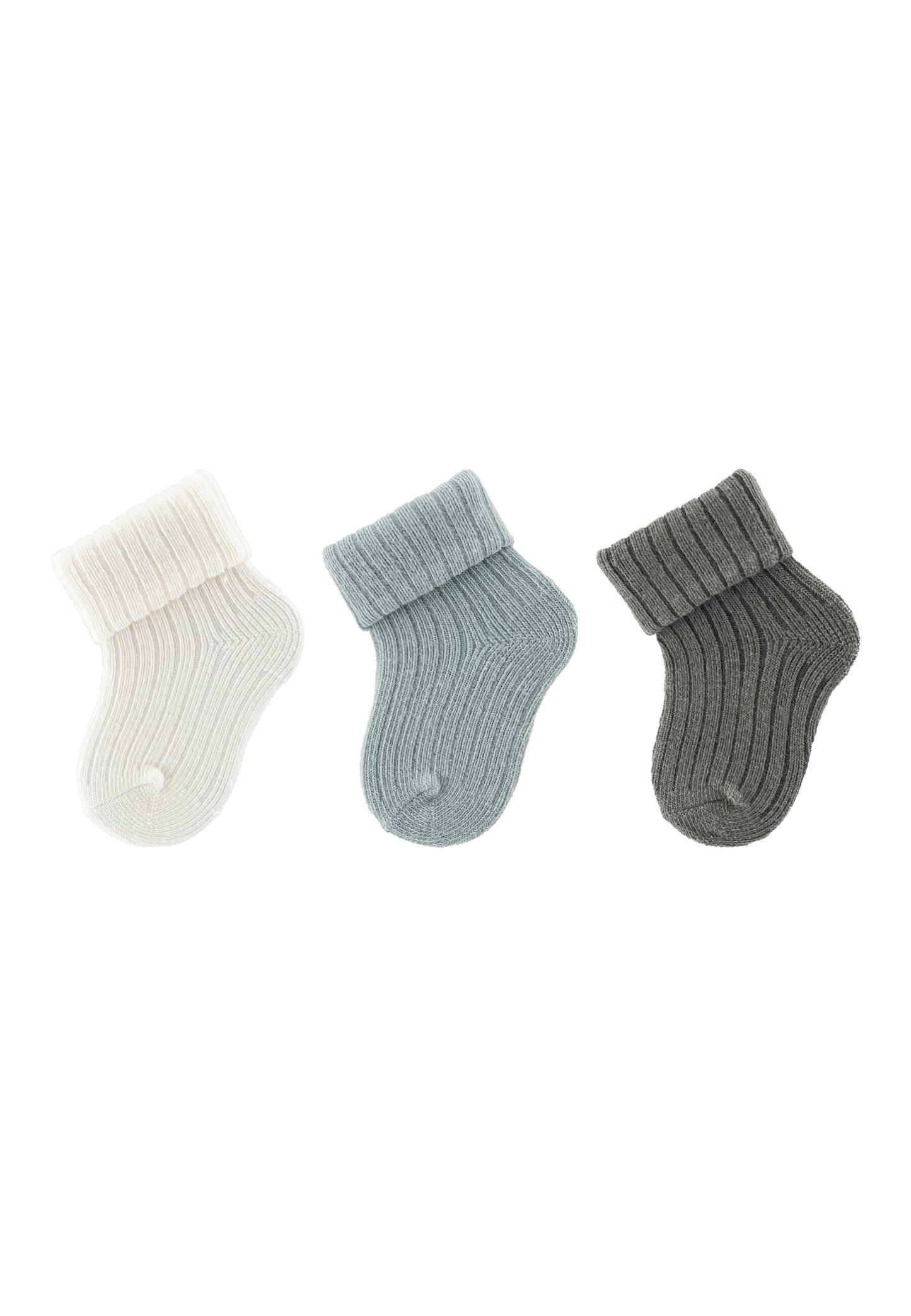 Newborn Socks with Cuff 3-Pack