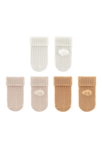 Newborn Socks with Cuff 3-Pack