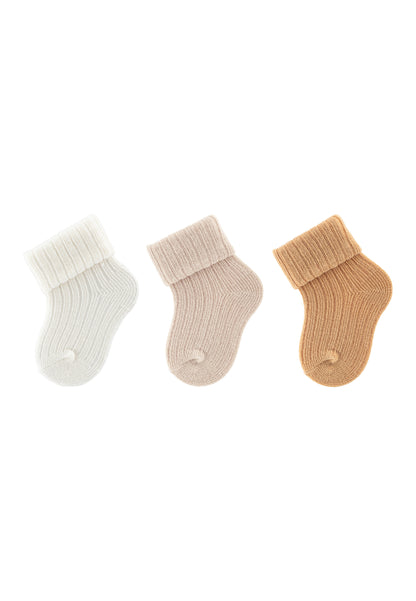 Newborn Socks with Cuff 3-Pack