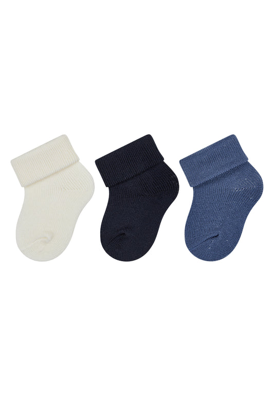 Erstlingssocken mit Umschlag 3er Pack