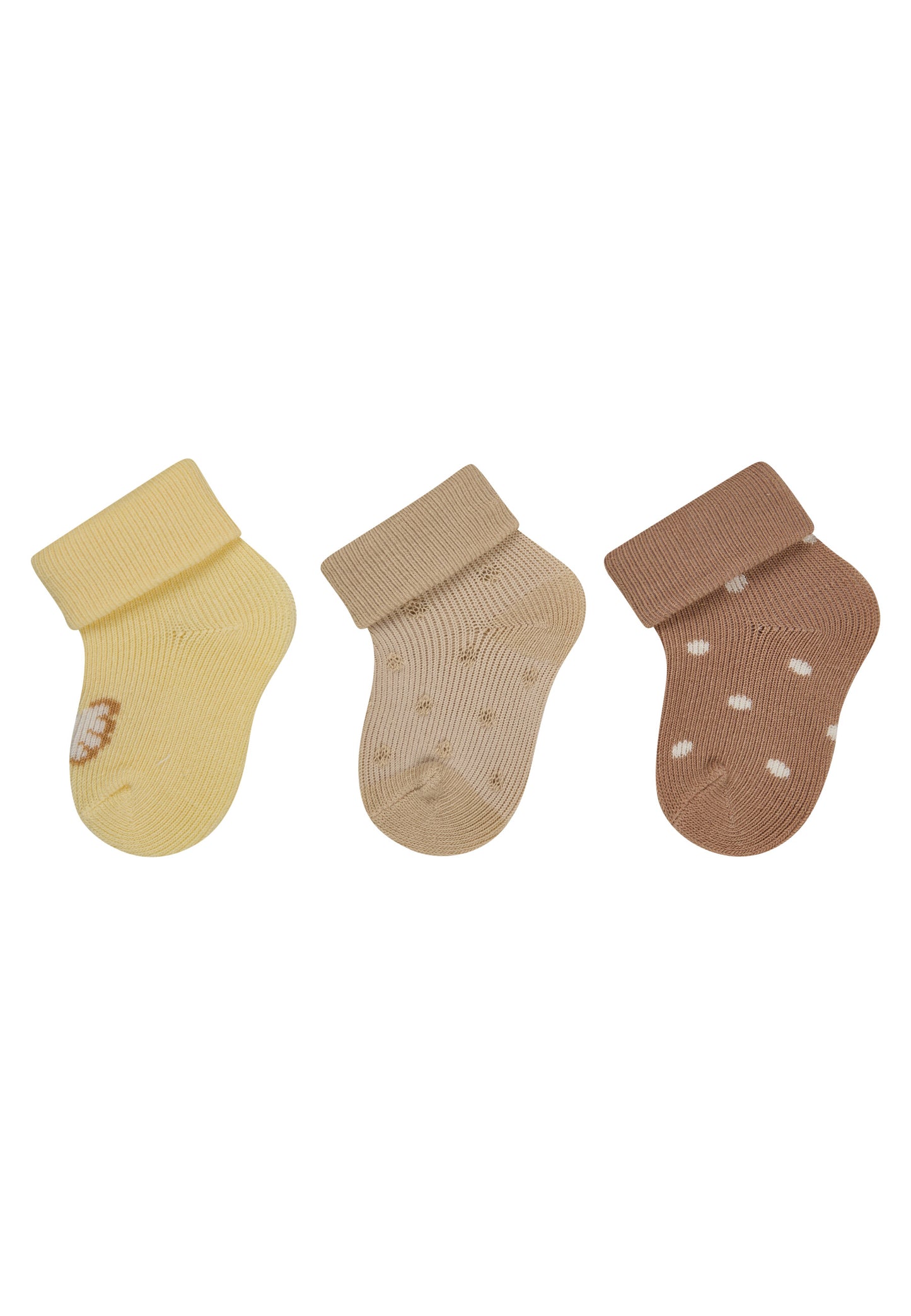 Newborn Socks with Cuff 3-Pack