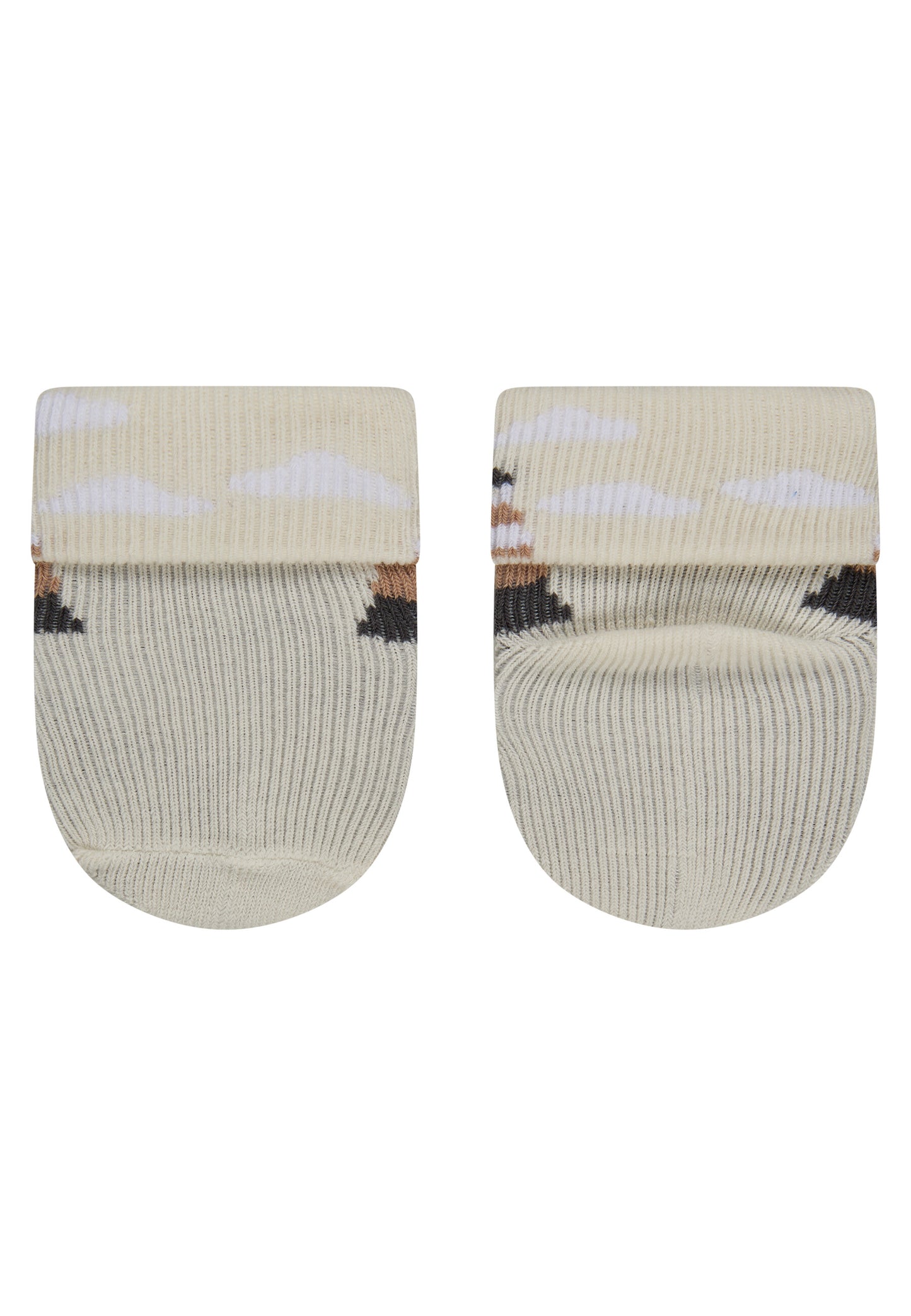 Calcetínes de recién nacidos con puño 3 unidades