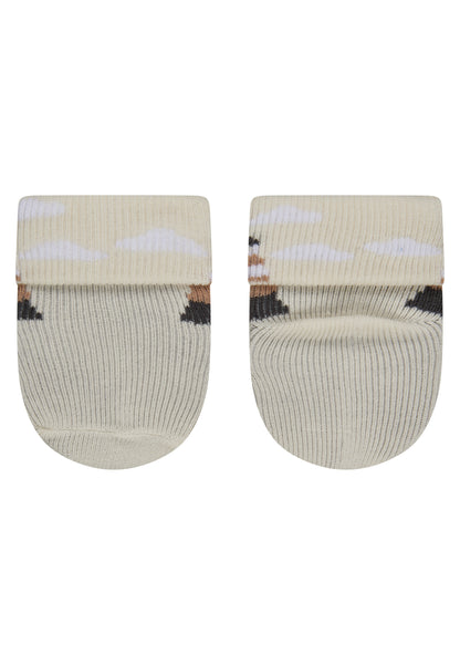 Calcetínes de recién nacidos con puño 3 unidades