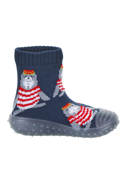 Chaussettes aventure motif phoque marine