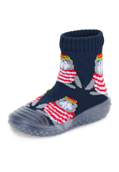 Chaussettes aventure motif phoque marine