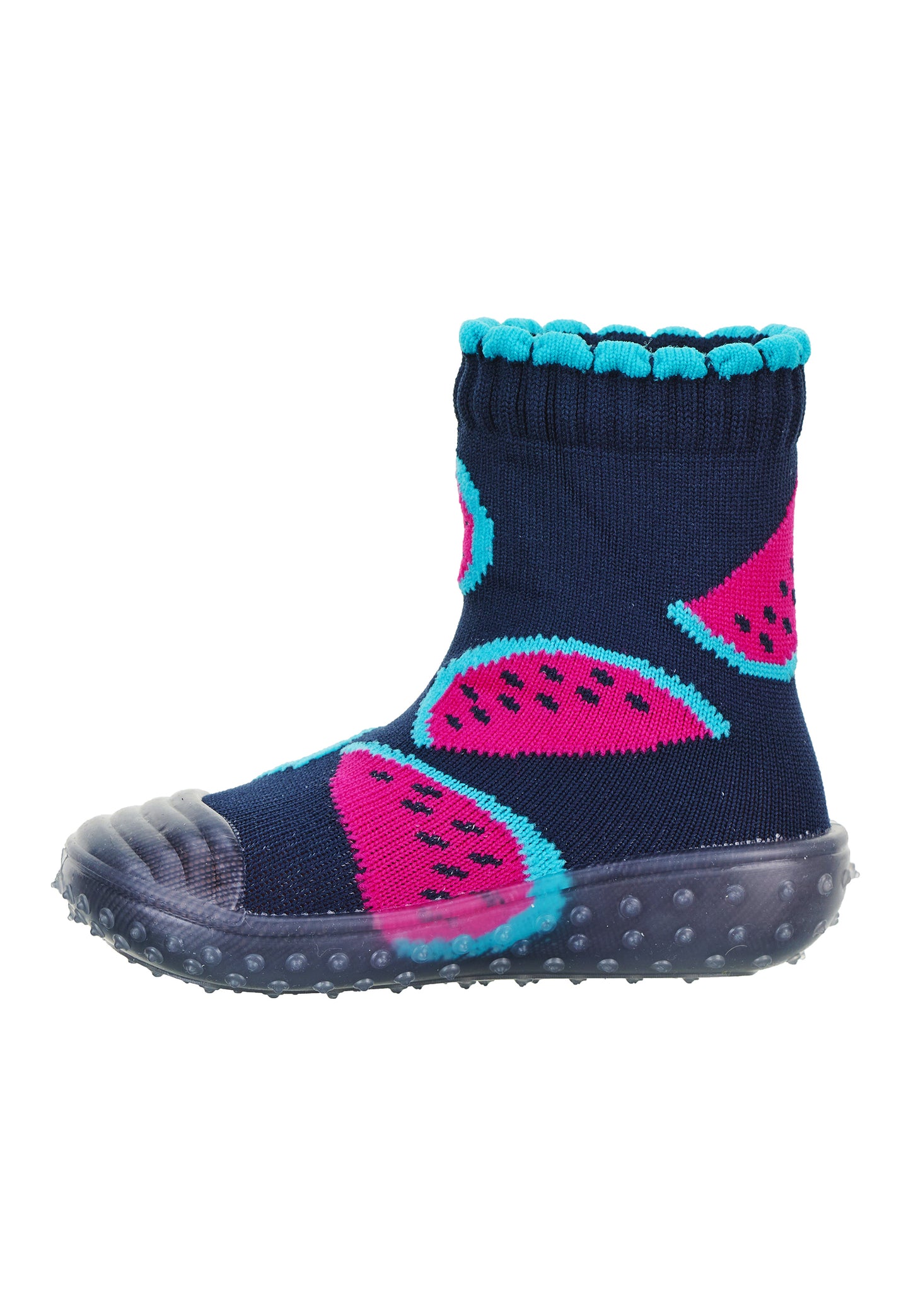Chaussettes aventure motif melon marine