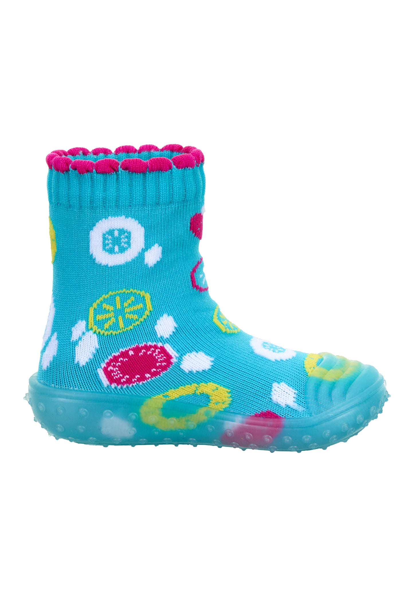 Adventure-Socks mit Motiv Früchte in Türkis
