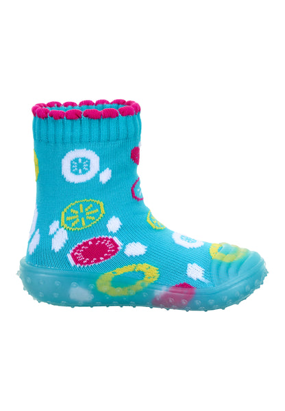 Adventure-Socks mit Motiv Früchte in Türkis