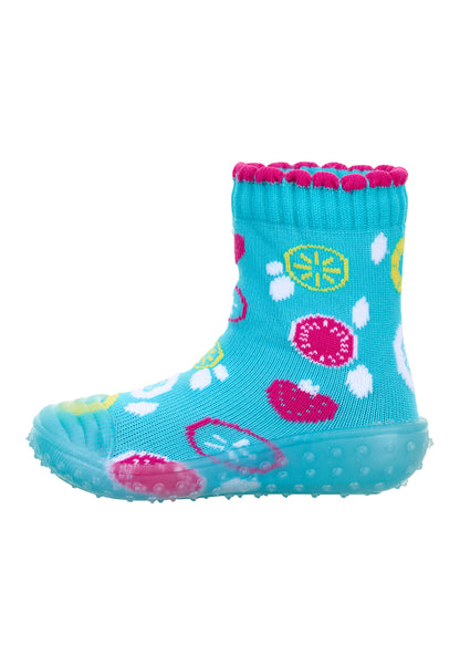 Adventure-Socks mit Motiv Früchte in Türkis