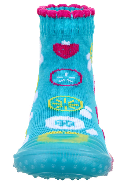 Adventure-Socks mit Motiv Früchte in Türkis