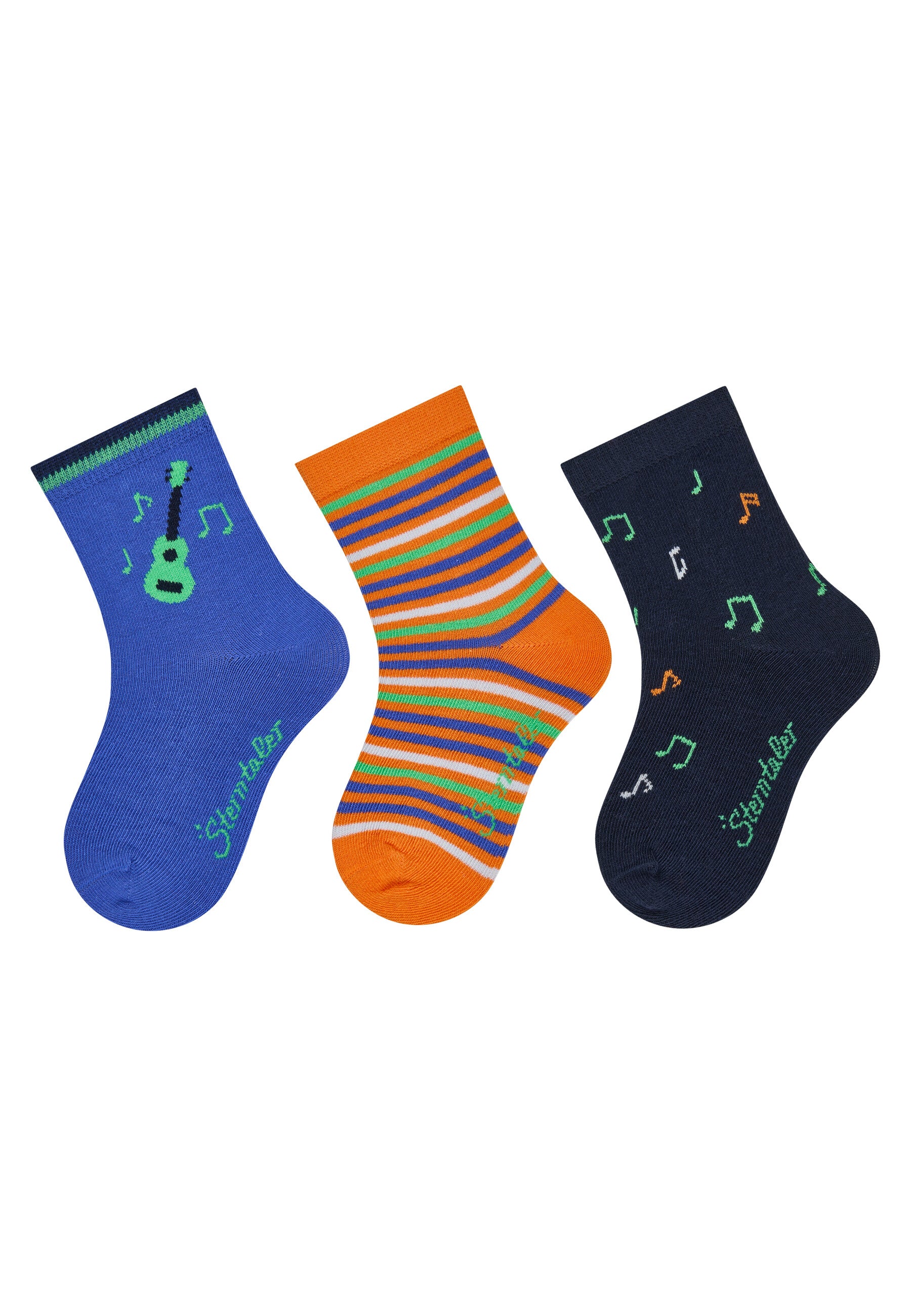 Socken 3er Pack Gitarre Noten ☆