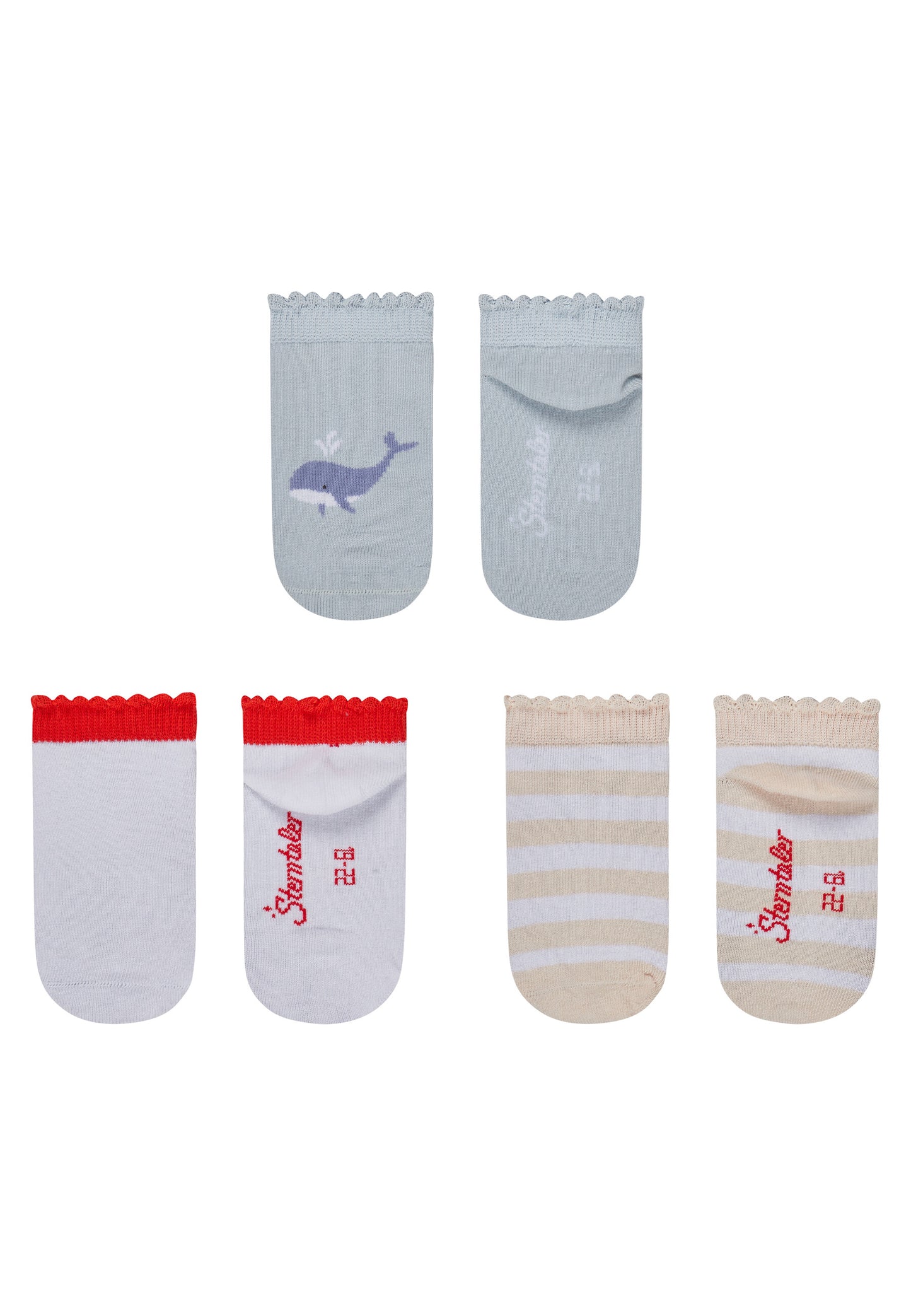 Sneakersokken 3-pack