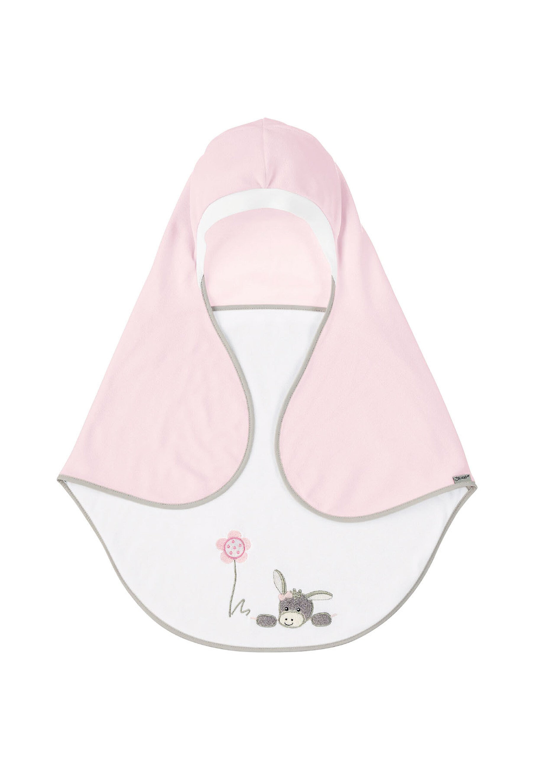 Sterntaler Einschlagdecke Esel Emmi – Für Babys, 75x90 Cm, Mit Kapuze & Gurtschlitz