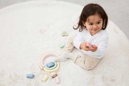 Blocs de construction en bois arc-en-ciel