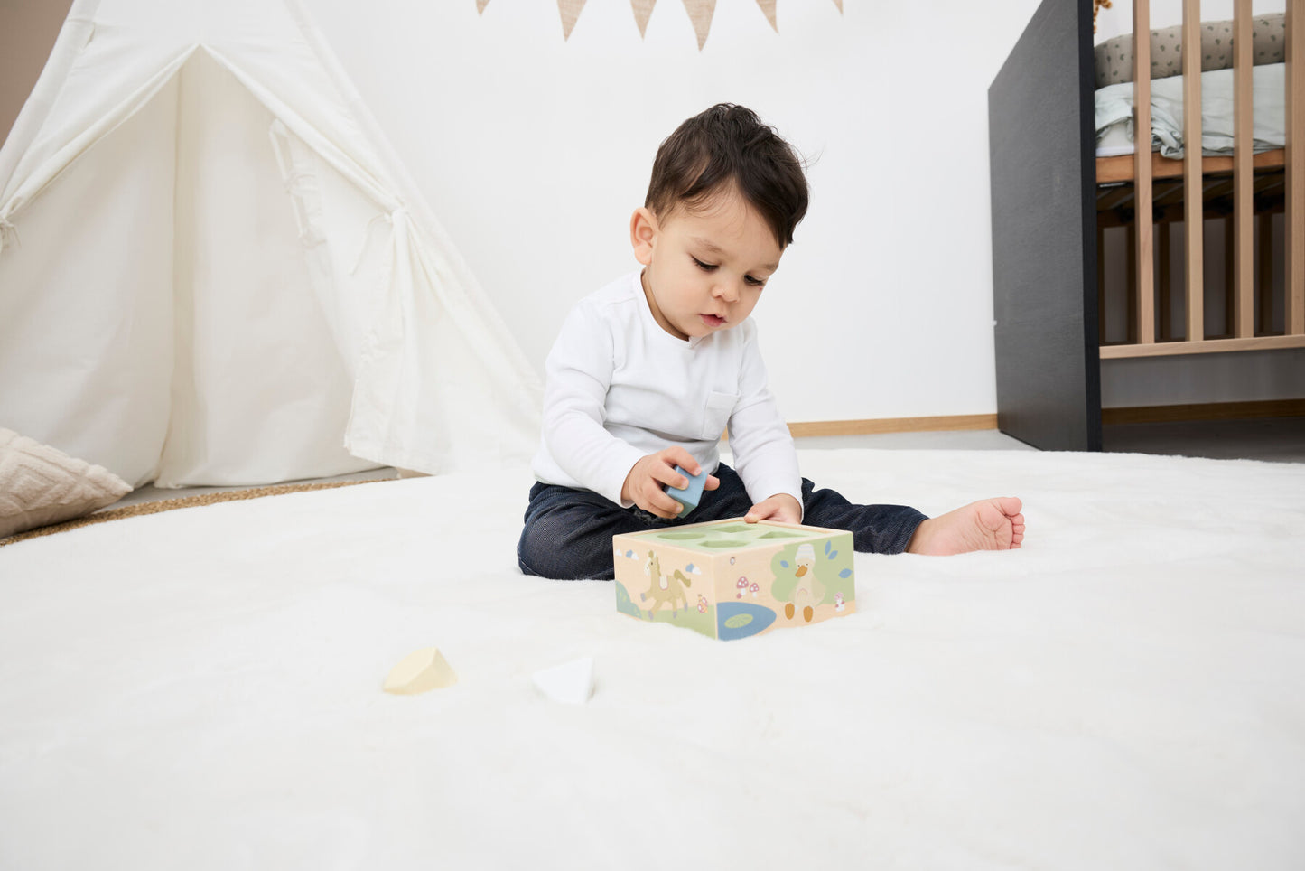 Boîte de tri en bois