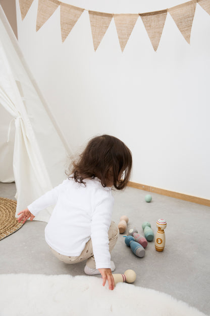 Kegelspiel Holz