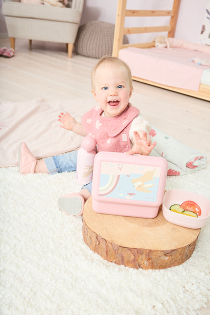 Babero con botón a presión