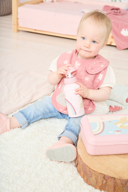 Babero con botón a presión