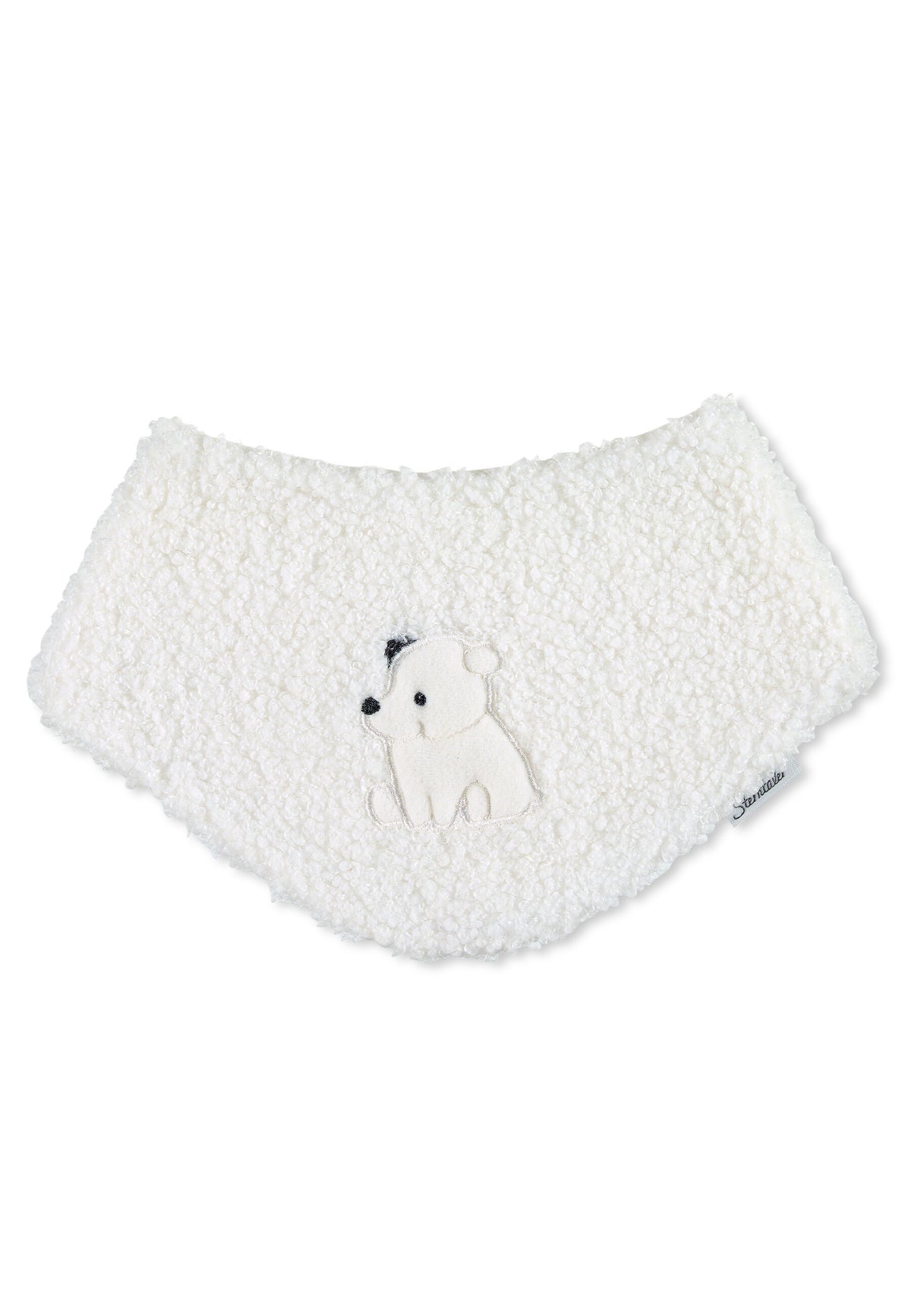 Cuddle cloth polar bear with embroidered design & hook-and-loop ...