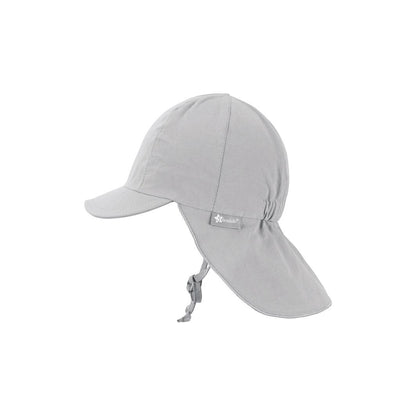 Hat with visor and neckflap