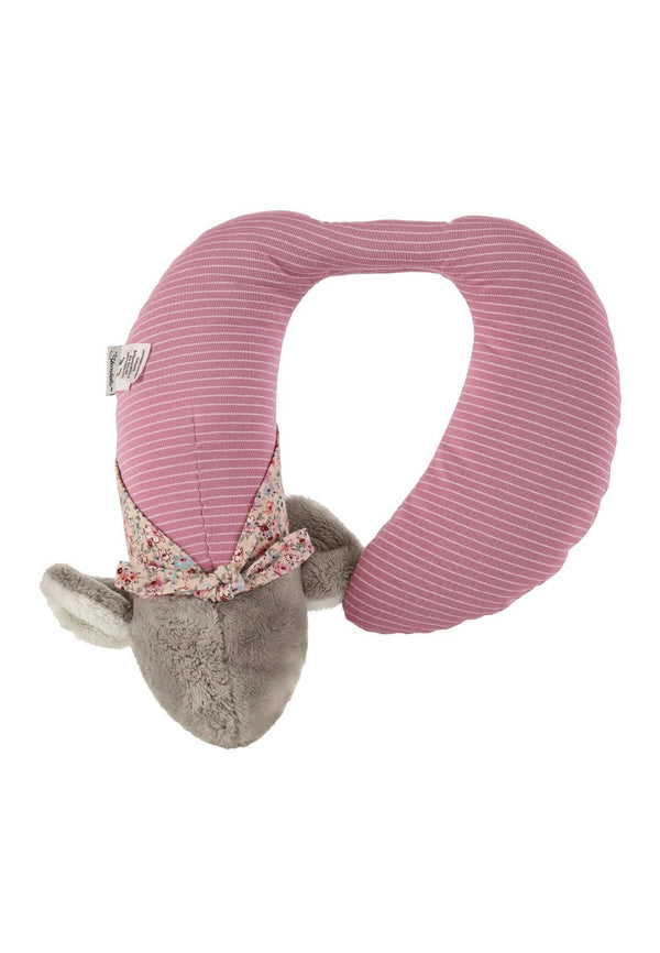 Nackenstütze Maus Mabel rosa, 28 cm mit Rassel ⭐️