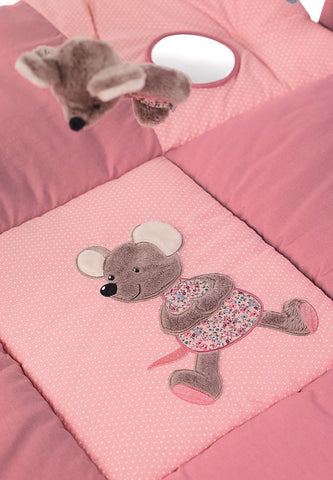 Spielbogen Maus Mabel in Krabbeldecke ⭐️ mit Rosa