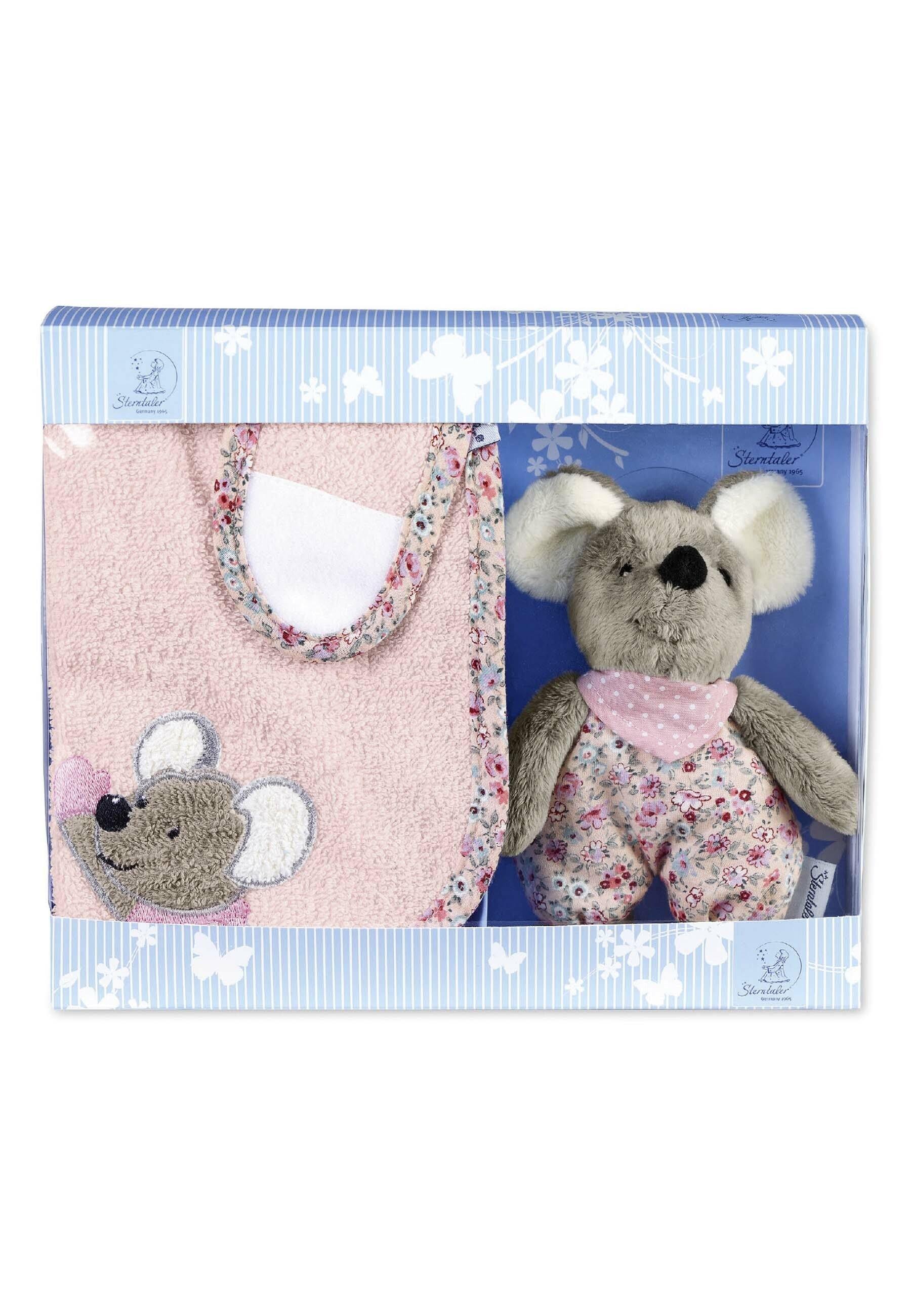 Geschenk-Set Maus Mabel in Rosa und Grau ⭐️