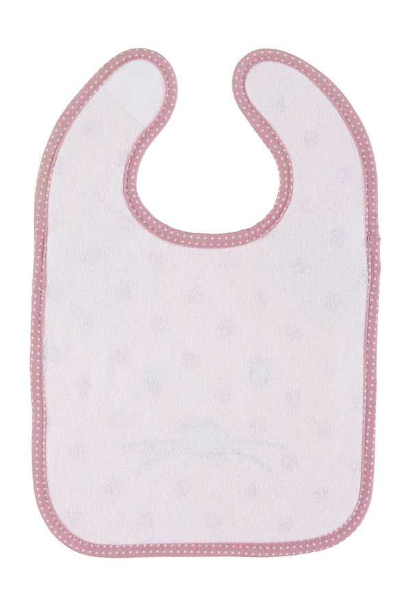 Plastik-Klettlätzchen Maus Mabel in Rosa ⭐️ | Lätzchen