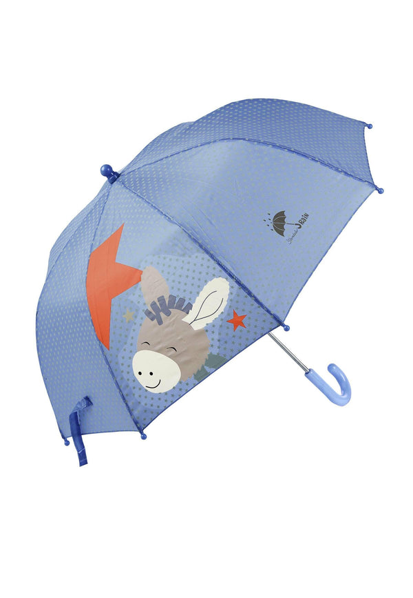 Kinder Esel und Orange Emmi Blau, Grau Regenschirm ⭐️