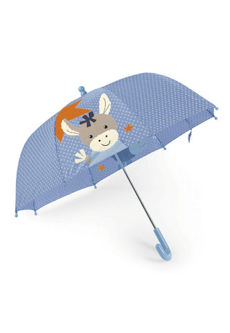 Esel und Regenschirm Emmi Orange Grau Blau, ⭐️ Kinder
