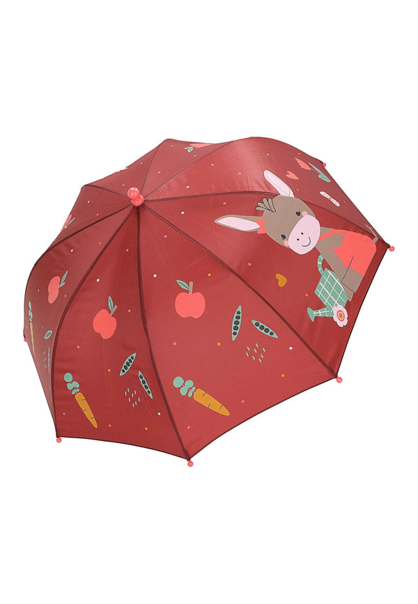 Kinder Regenschirm Esel Emmily in Dunkelrot ⭐️
