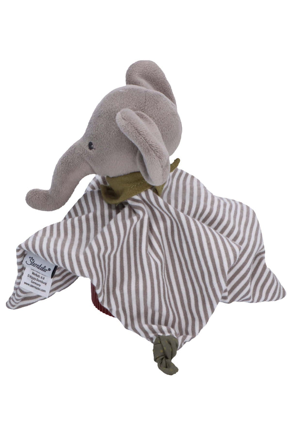 Schmusetuch Elefant Eddy in Grau, ohne Rassel ⭐️